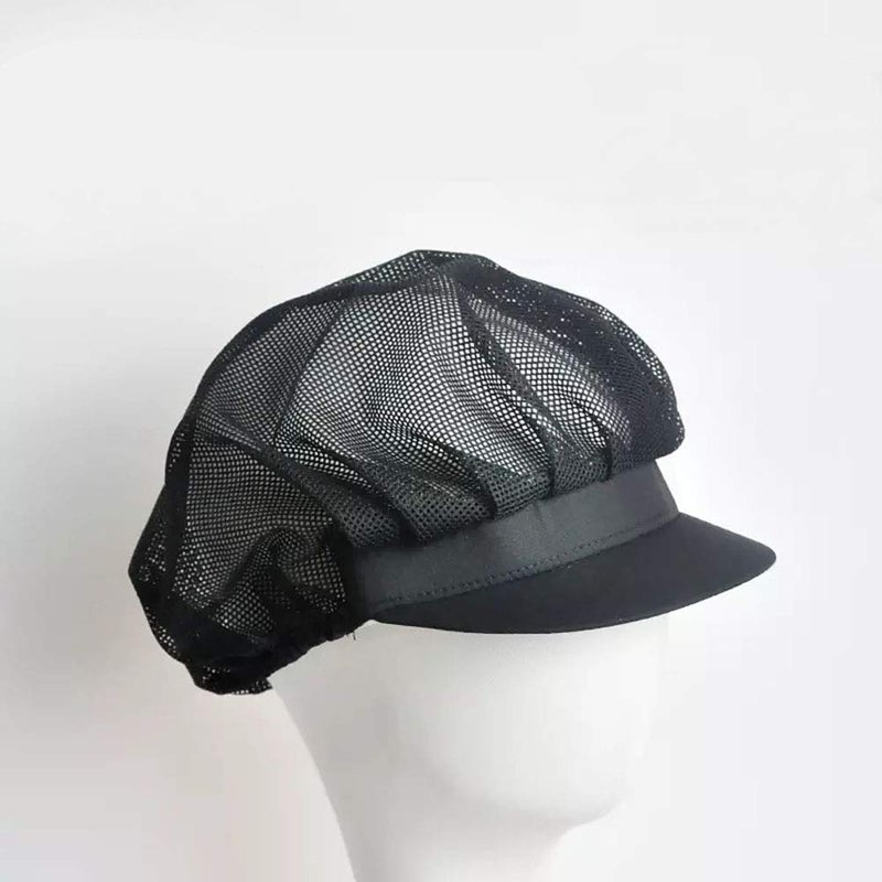 Jaspfct 1pc Chef Hat Food Service Kitchen Catering Work Caps in Black HT003B1 - Image 2